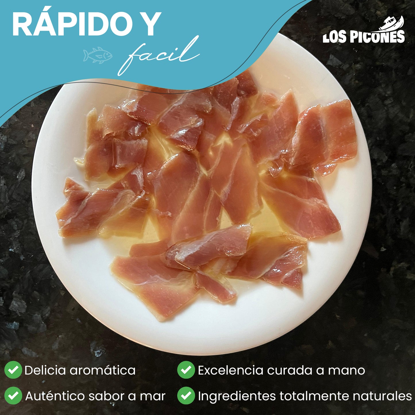 Pack Variado I Ijada de Atún I Sardina Ahumada I Anchoas del Cantábrico I Lata Hansa Anchoas Revilla I Bonito Salado en Aceite I Mojama de Atún Premium.