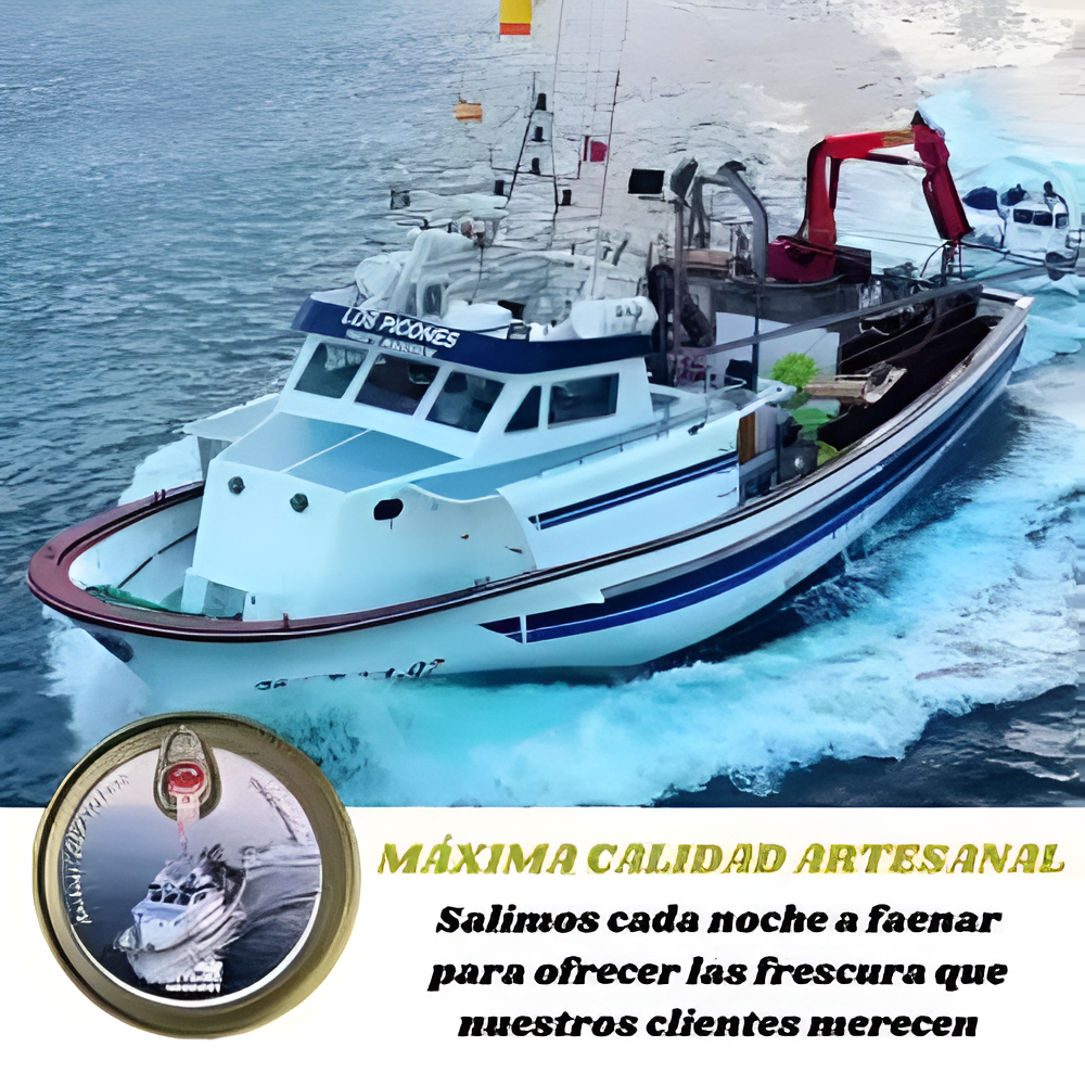 Anchoas del Cantábrico en Mantequilla Líquida Ecológica I Lata 100 gr./12 filetes.