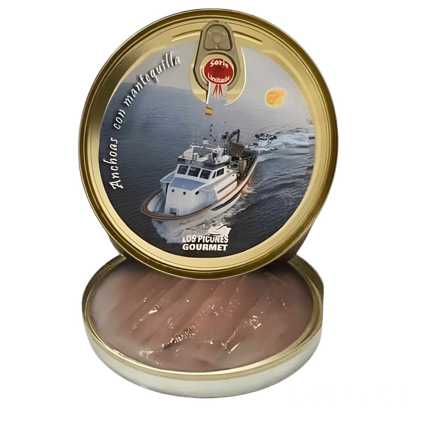 Anchoas del Cantábrico en Mantequilla Líquida Ecológica I Lata 100 gr./12 filetes.