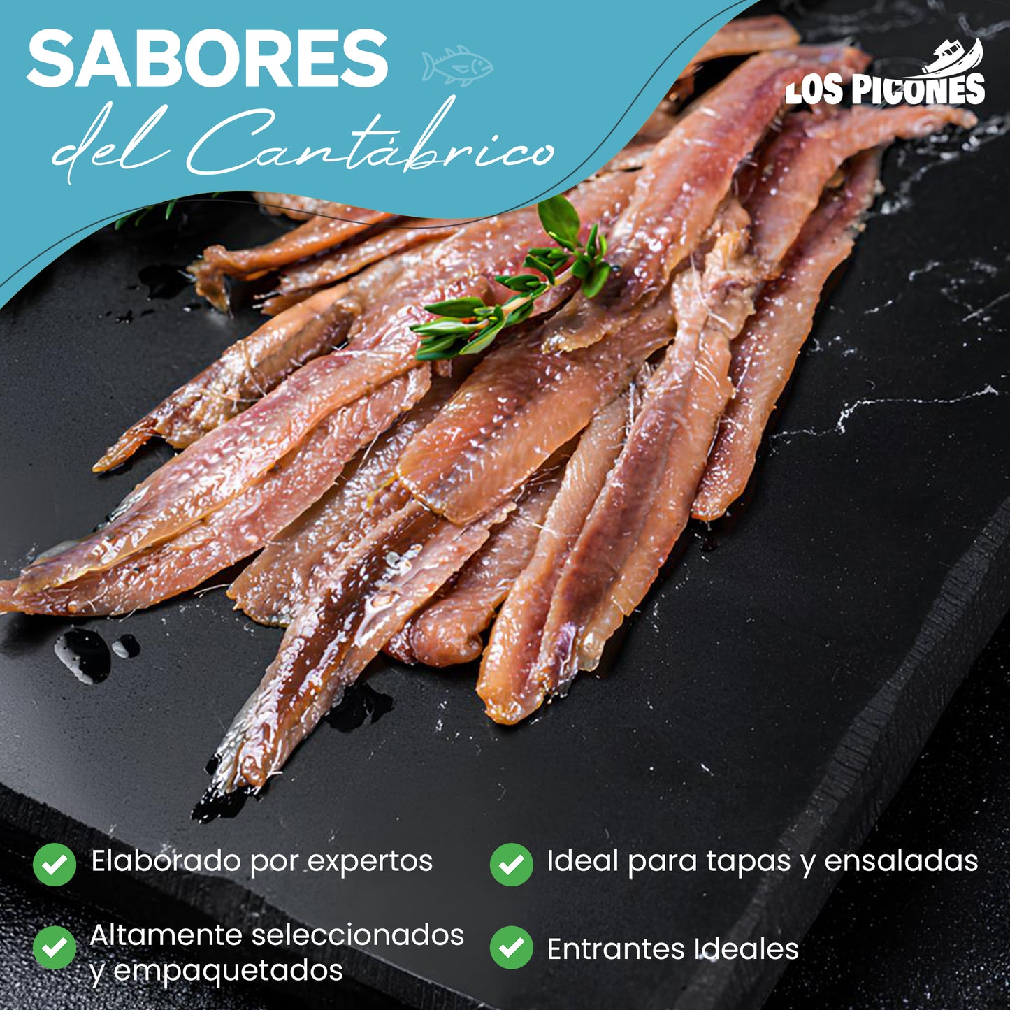 Pack 3 Latas Anchoas del Cantábrico Premium con Aceite de Trufa, en Mantequilla Ecológica y en Aceite de Oliva I 345 gramos.