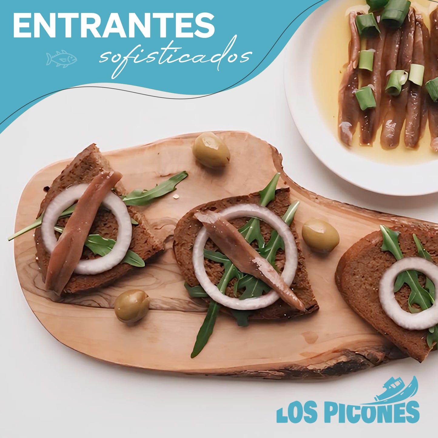 Anchoas Revilla I Anchoas del Cantábrico en Mantequilla Ecológica I Lata HANSA 120 gr. /12-14 lomos.