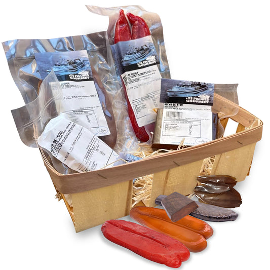 Pack 4 Huevas Variadas I Hueva de Atún (140gr. aprox.) I Hueva de Estornino (100gr. aprox.) I Hueva de Mújol (140gr. aprox.) I Hueva de Maruca (170gr. aprox.)