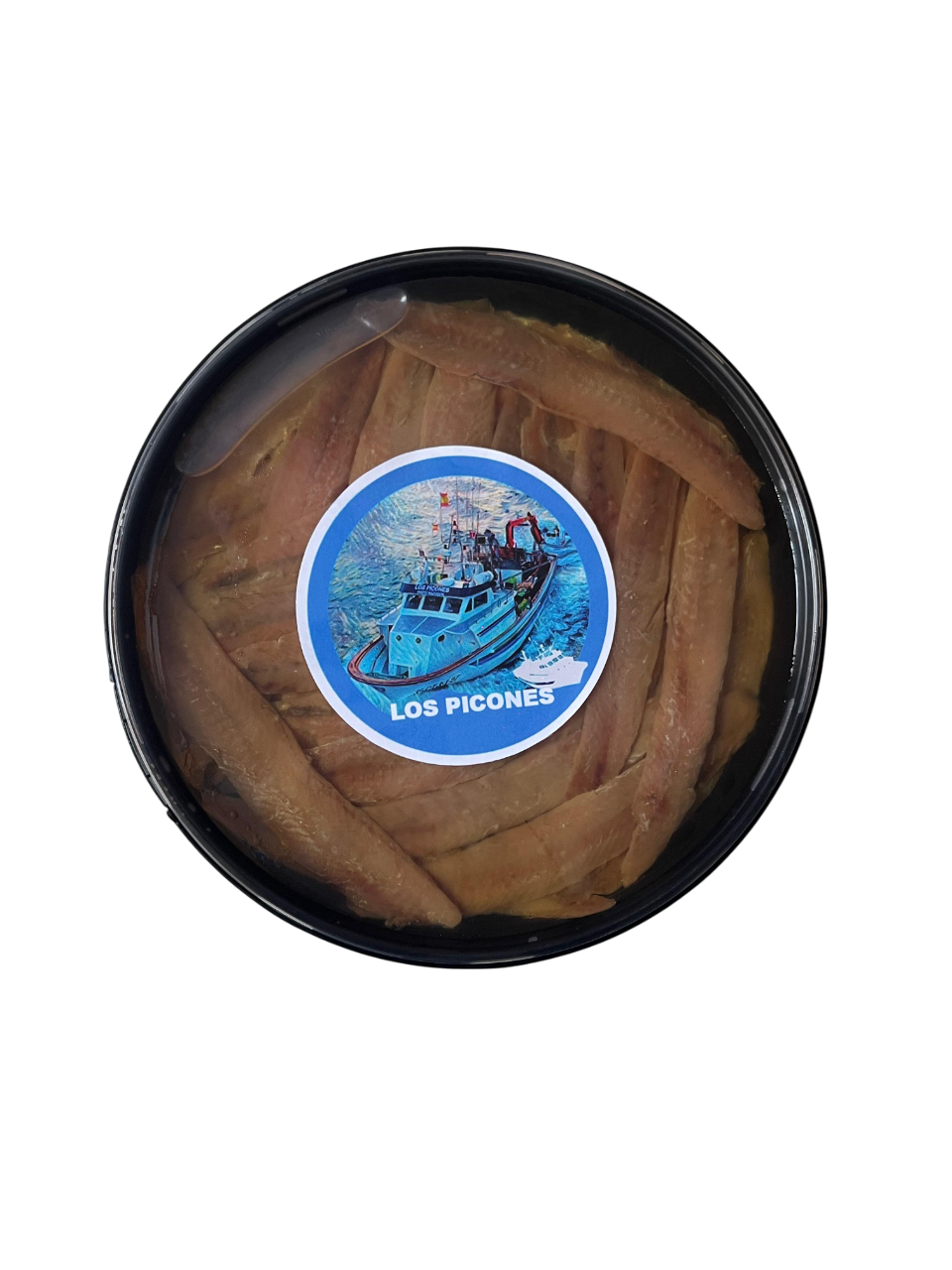 Pandereta Artesanal de Anchoas del Cantábrico en Aceite de Oliva (400gr/ 40 Filetes Grandes).