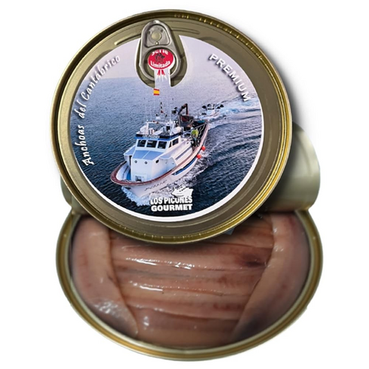 Anchoas del Cantábrico Premium en Aceite de Oliva I Lata 100 gr. / 10 filetes.